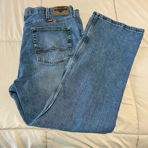 Wrangler Men's Light Blue Relaxed Jeans 40x30